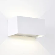 Applique LED moderno da esterno DAVOS DOUBLE bianco IP54, luce bianco caldo 91.6 lumen, MANTRA