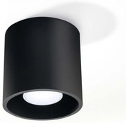 Apparecchio da soffitto nero Roda - Sollux