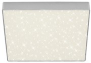 Briloner 7078-414 - Plafoniera LED STAR SKY LED/21W/230V 28x28 cm argento