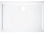Piatto doccia SENSEA in pmma Essential bianco L 80 x L 100 x H 5 cm lucido