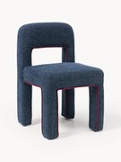 Sedia imbottita in bouclé Ana