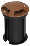 Faretto Carrabile 4 Direzioni MR16 IP67 Acciaio INOX 12/24V Corten