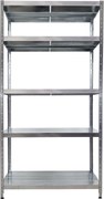 Scaffale in Metallo 5 Ripiani 120x60x195 cm Maciste Zincato...