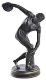 Statua Decorativa DKD Home Decor Discobolus Rame Resina (19 x 17 x 34 cm)