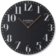 Orologio da parete retrò nero LONDON RETRO 50cm