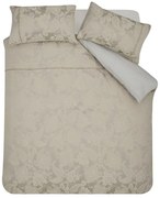 Set copripiumino e federa marrone chiaro in jacquard per letto matrimoniale e per letto esteso 230x220 cm Opulent Jacquard – Catherine Lansfield