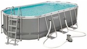 Piscina Fuori Terra Ovale Bestway 56710 Power Steel 549x274x122 cm