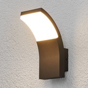 Lucande Applique da esterni LED Timm, 20 cm, antracite, IP54