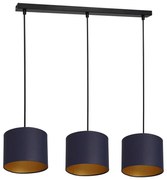 Lampadario a sospensione con filo ARDEN 3xE27/60W/230V viola/oro