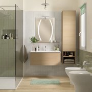 Mobile da bagno sotto lavabo SENSEA rovere opaco L 90 x H 40.5 x P 48 cm 1 cassetto, lavabo non incluso