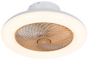 Ventilatore da soffitto in legno incl. LED con telecomando - Clima