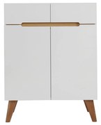 Buffet scandinavo bianco e frassino 80cm MELKA