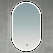 Brilagi-LED Specchio da bagno CANZO LED/25W/230V 50x80 cm nero IP44 CRI 90 dimmerabile + CCT