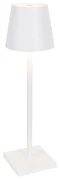 Lampada da tavolo da esterni bianca con LED integrati, touch dimmer e ricaricabile - Janet