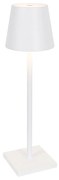 Lampada da tavolo da esterno bianca con LED con dimmer touch ricaricabile - Jackson