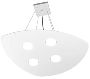 Sospensione Moderna Shape Metallo Bianco 4 Luci Gx53