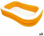 Piscina Gonfiabile Intex Mandarin Arancio 600 L 229 x 48 x 152 cm (3 Unità)