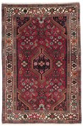 Hamedan Tappeto 160x110 Rosso (Iran) Annodato A Mano