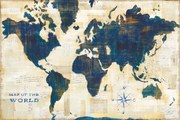 Salvadori tela stampata "World map college"  mis 120 x 80