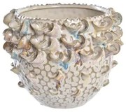 Vaso DKD Home Decor Marrone Porcellana Mediterraneo 17 x 17 x 13 cm