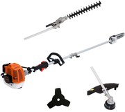 Decespugliatore a scoppio 2 tempi 33 cm³ Multitool maori impugnatura a d con testa in nylon 2 fili