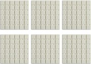 Set di tappetini antiscivolo 5 pz per la vasca 13x13 cm Quadro – MSV