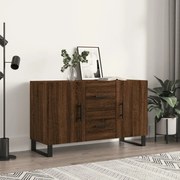 Credenza rovere marrone 100x36x60 cm in legno multistrato