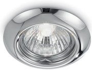 Gfa010- faretto da incasso in metallo colore cromo 1 luce attacco g...