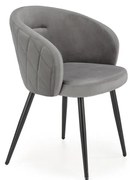 Sedia da pranzo CALMURE grigia