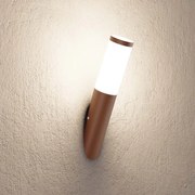 Applique Paletto in Acciaio Inox CORTEN IP54 Base E27 Colore Corten