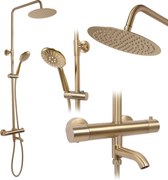 Set doccia con termostato REA Lungo Gold Brush