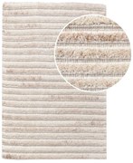 Tappeto in lana tessuto a mano color crema 60x90 cm Mango - House Nordic