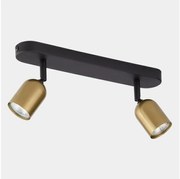 Faretto TOP 2xGU10/10W/230V oro/nero