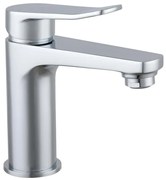 Rubinetto per lavabo a canna media Bora cromato lucido SENSEA H 15.69 cm