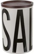 Barattolo sale ceramica bianco Big is more