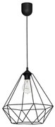 Lampada a sospensione BASKET 1xE27/60W/230V nero