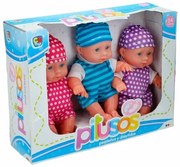 Set di Bambole Colorbaby Pitusos 3 Pezzi 20 cm 13 x 20 x 6,5 cm 6 Unità