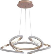 Searchlight 66110CP - Lampadario LED dimmerabile a sospensione con cavo DOODLE LED/40W/230V ottone