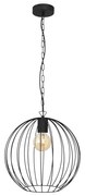 Lampadario a sospensione con catena MERCURE 1xE27/15W/230V nero