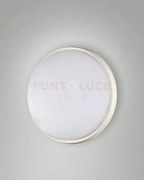 Olly plafoniera led 23w 3000k 2700lm bianca d.24 cm ip54