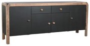 Credenza DKD Home Decor 177 x 38 x 75 cm Naturale Nero Legno