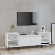 Mobile Porta TV Bianco Lucido 70x41x44 cm in Truciolato