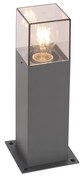 Lampada da terra per esterni moderna 30 cm grigio scuro IP44 - Denmark