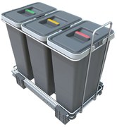 Bidone in plastica per rifiuti differenziati/incasso 24 l Ecofil - Elletipi