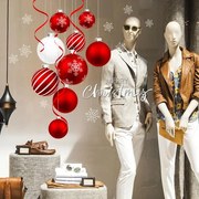 Red and white Christmas | Vetrofania