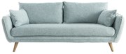 Divano scandinavo 3 posti grigio chiaro screziato CREEP