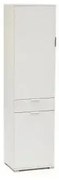 Armadio Bianco con 2 Ante e 1 Cassetto, cm 45x38x174