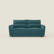 Elios Divano letto con morbidi cuscini spalliera in tessuto smacchiabile T24 petrolio