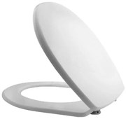 Copriwater Colibri 2 Bianco Pozzi Ginori in legno rivestito con cerniere