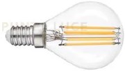 Lampadina led filamento globo e14 3w 485lm 3000k 300° 45x79mm 30000...